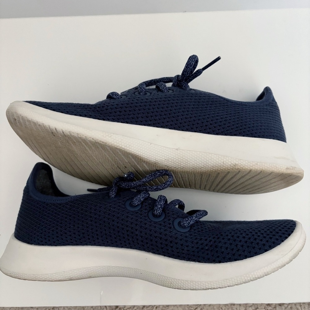 Allbirds Kauri Marine Blue Tree Runners Sneakers Women's Sz 7 - Picture 6 of 9